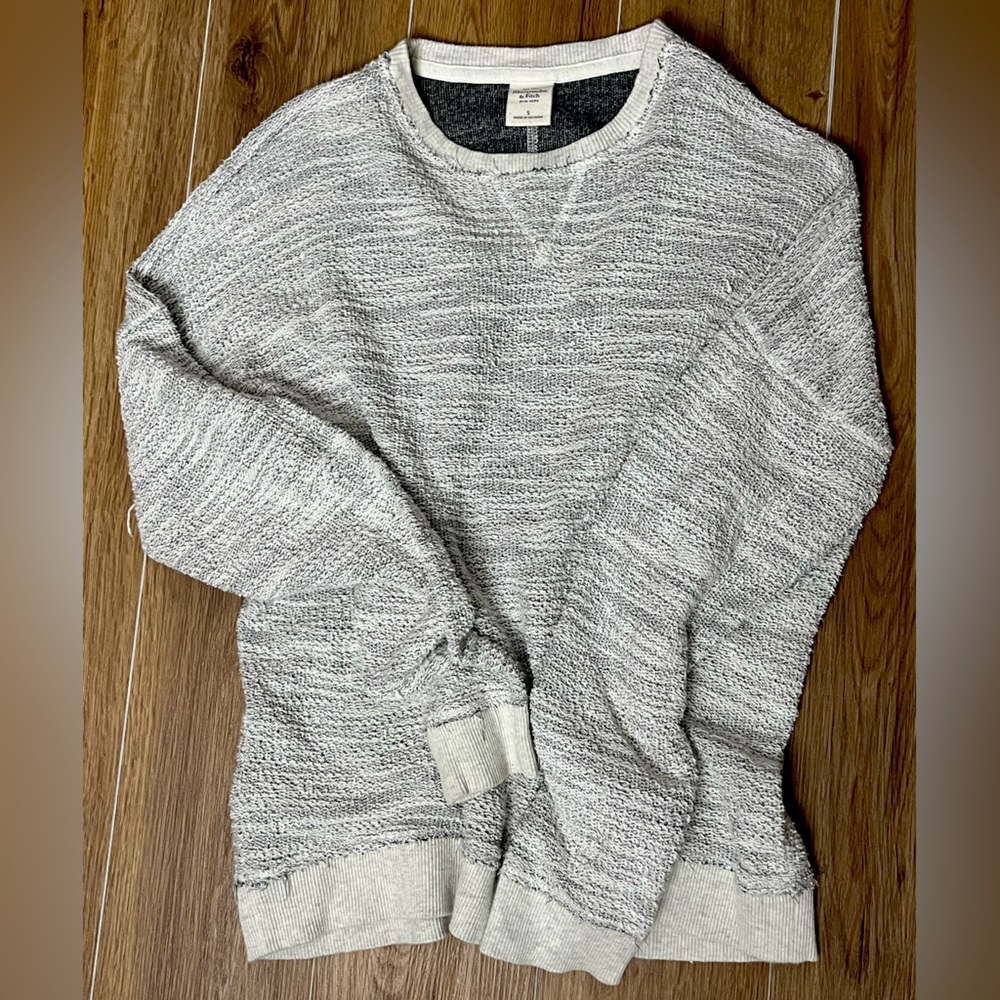 Vintage Abercrombie & Fitch New York Sweater COZY Small Women’s white gray